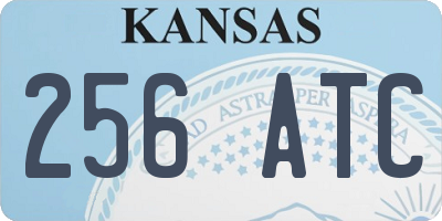 KS license plate 256ATC