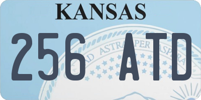 KS license plate 256ATD