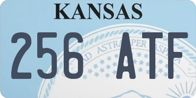 KS license plate 256ATF