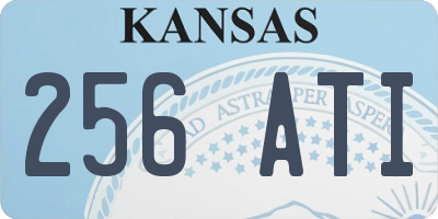 KS license plate 256ATI