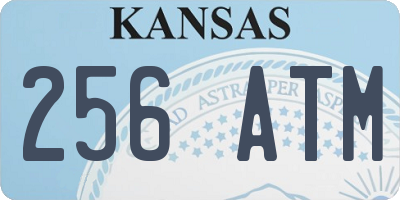 KS license plate 256ATM
