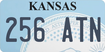 KS license plate 256ATN