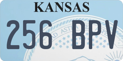 KS license plate 256BPV
