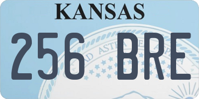KS license plate 256BRE