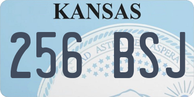 KS license plate 256BSJ