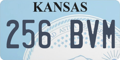 KS license plate 256BVM
