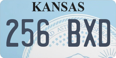 KS license plate 256BXD