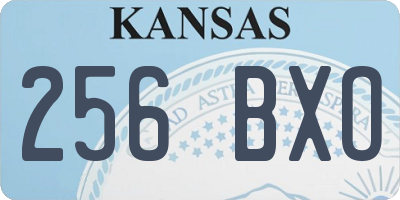 KS license plate 256BXO