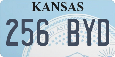 KS license plate 256BYD