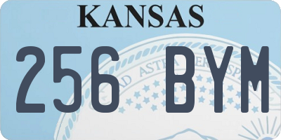 KS license plate 256BYM