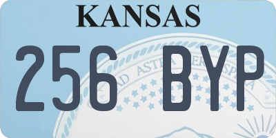 KS license plate 256BYP