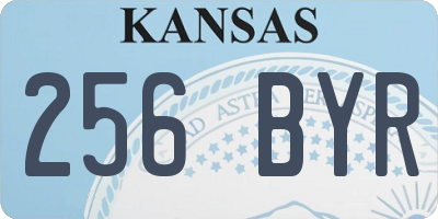 KS license plate 256BYR