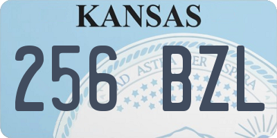 KS license plate 256BZL