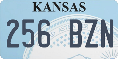 KS license plate 256BZN