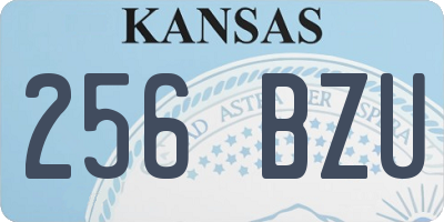 KS license plate 256BZU