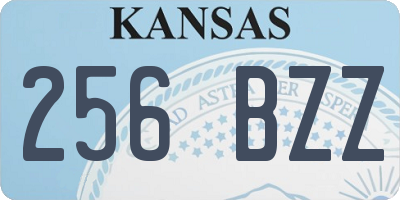 KS license plate 256BZZ
