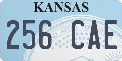 KS license plate 256CAE
