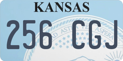 KS license plate 256CGJ