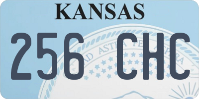 KS license plate 256CHC