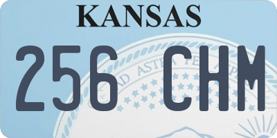 KS license plate 256CHM