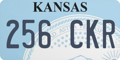 KS license plate 256CKR