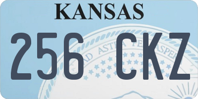 KS license plate 256CKZ