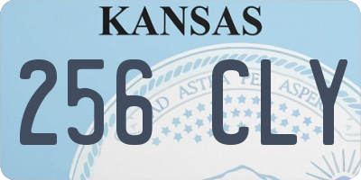 KS license plate 256CLY