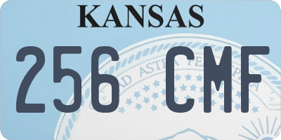 KS license plate 256CMF