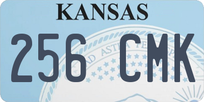 KS license plate 256CMK