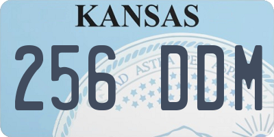 KS license plate 256DDM