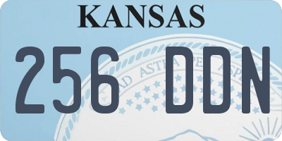 KS license plate 256DDN