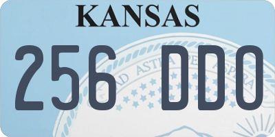 KS license plate 256DDO