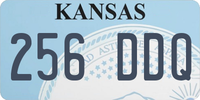 KS license plate 256DDQ