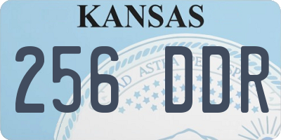 KS license plate 256DDR