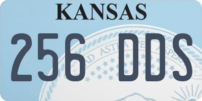KS license plate 256DDS