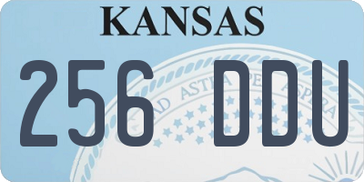 KS license plate 256DDU