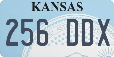 KS license plate 256DDX
