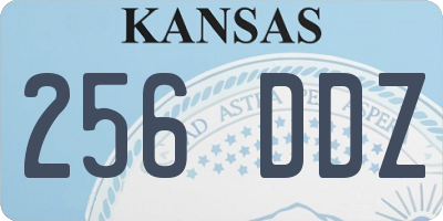KS license plate 256DDZ