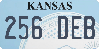 KS license plate 256DEB