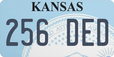 KS license plate 256DED