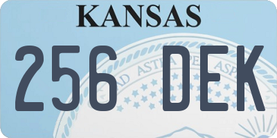KS license plate 256DEK