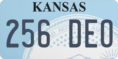 KS license plate 256DEO