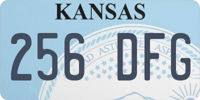 KS license plate 256DFG