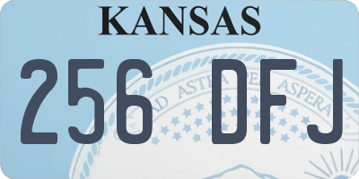 KS license plate 256DFJ