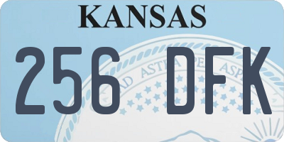 KS license plate 256DFK