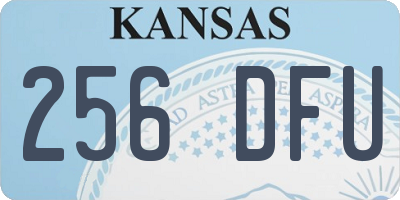 KS license plate 256DFU
