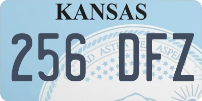KS license plate 256DFZ