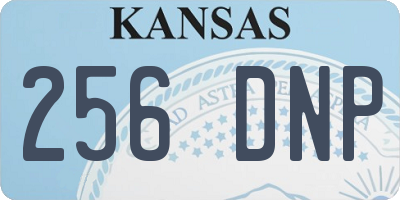 KS license plate 256DNP