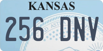 KS license plate 256DNV