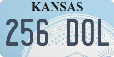 KS license plate 256DOL